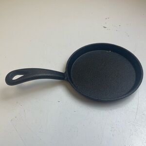 Black Cast Iron Mini Skillet